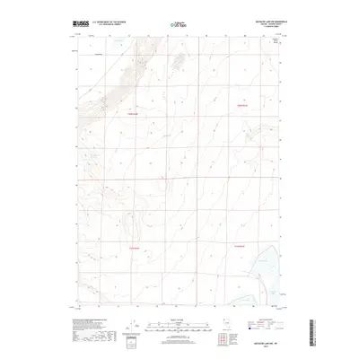2018 Map of Massacre Lake NW, 2018 Print