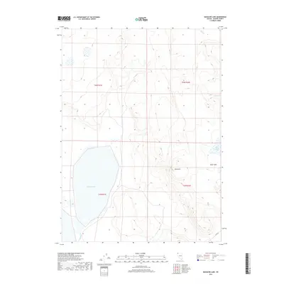 2018 Map of Massacre Lake, 2018 Print