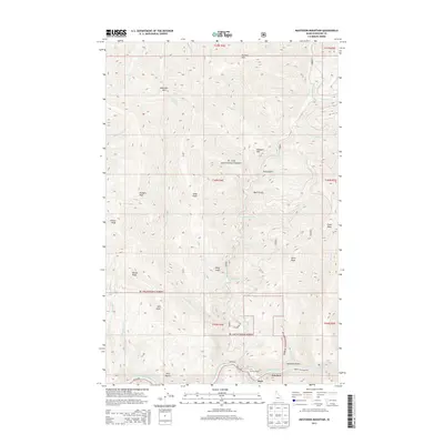 2013 Map of Mastodon Mountain, 2013 Print