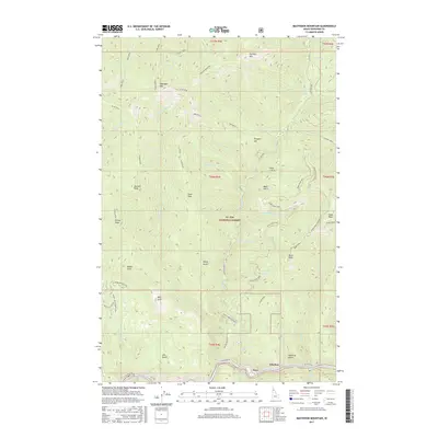 2017 Map of Mastodon Mountain, 2017 Print