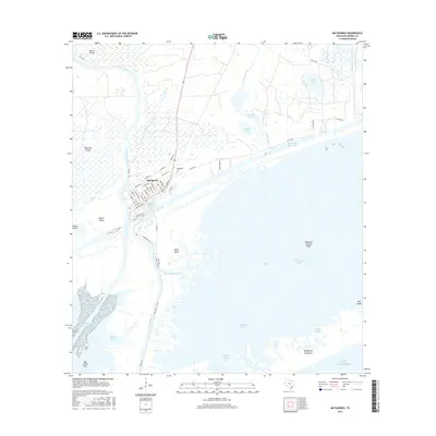 2016 Map of Matagorda, 2016 Print