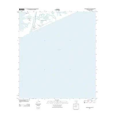 2013 Map of Matagorda SW, 2013 Print