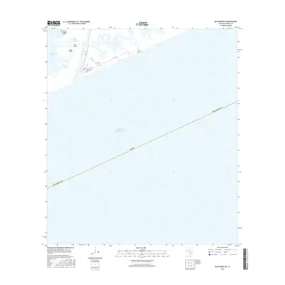 2016 Map of Matagorda SW, 2016 Print