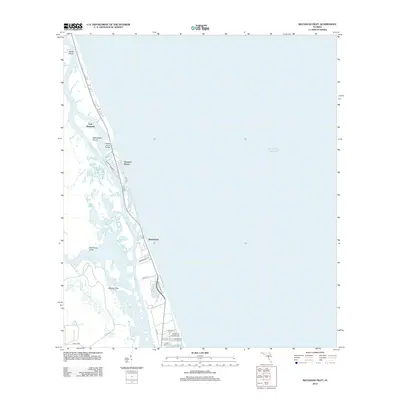 2012 Map of Matanzas Inlet, 2012 Print