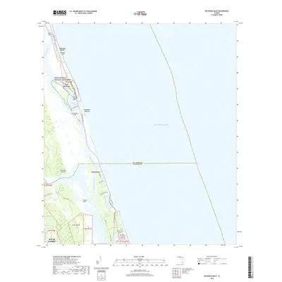 2018 Map of Matanzas Inlet, 2018 Print