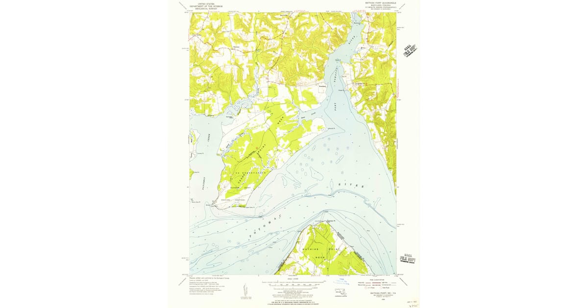 1950s Maps of Simms Landing, MD | Pastmaps