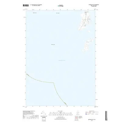 2018 Map of Matinicus OE W, 2018 Print