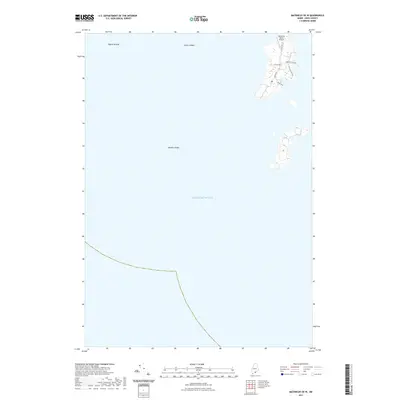 2021 Map of Matinicus OE W, 2021 Print