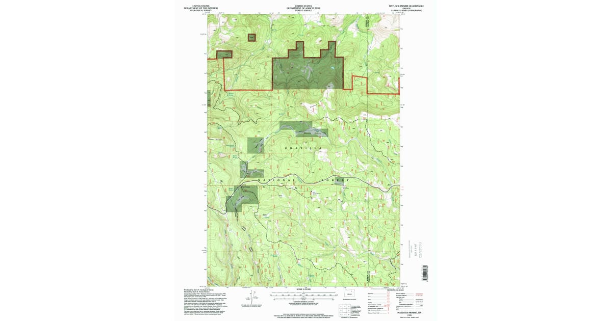 Washington State Matloc Map.pdf 1995 Map of Matlock Prairie, Morrow County, OR — High-Res | Pastmaps