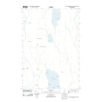 2011 Map of Mattamiscontis Mountain, 2011 Print