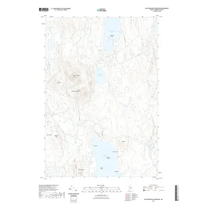 2021 Map of Mattamiscontis Mountain, 2021 Print