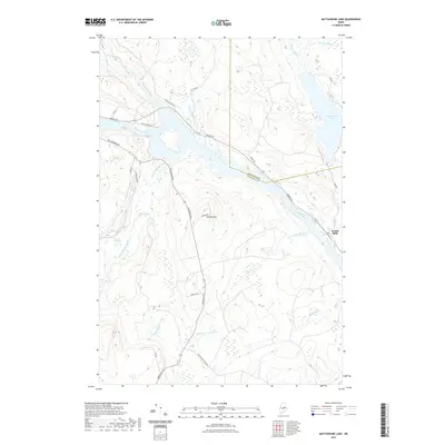 2021 Map of Mattaseunk Lake, 2021 Print