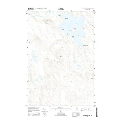 2014 Map of Mattawamkeag Lake, 2014 Print