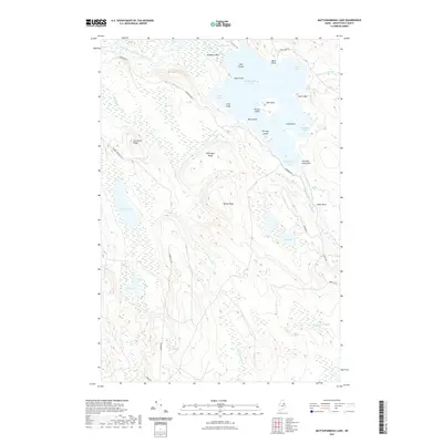 2021 Map of Mattawamkeag Lake, 2021 Print