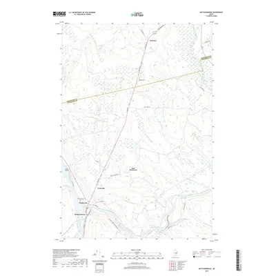 2018 Map of Mattawamkeag, 2018 Print