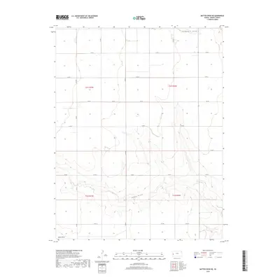 2018 Map of Mattox Draw NE, 2018 Print