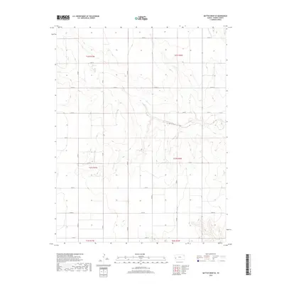 2018 Map of Mattox Draw SE, 2018 Print