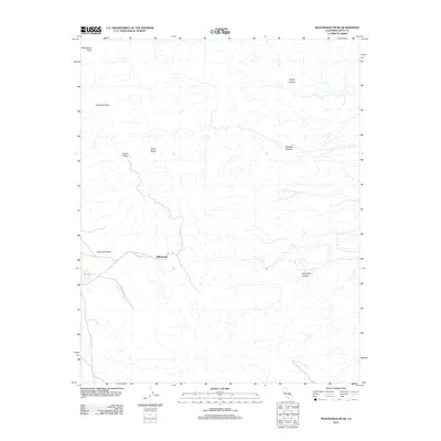 2012 Map of Maturango Peak, 2012 Print