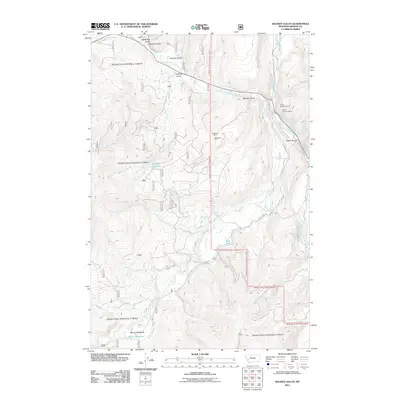 2011 Map of Maukey Gulch, 2011 Print