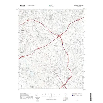 2020 Map of Mauldin, 2020 Print