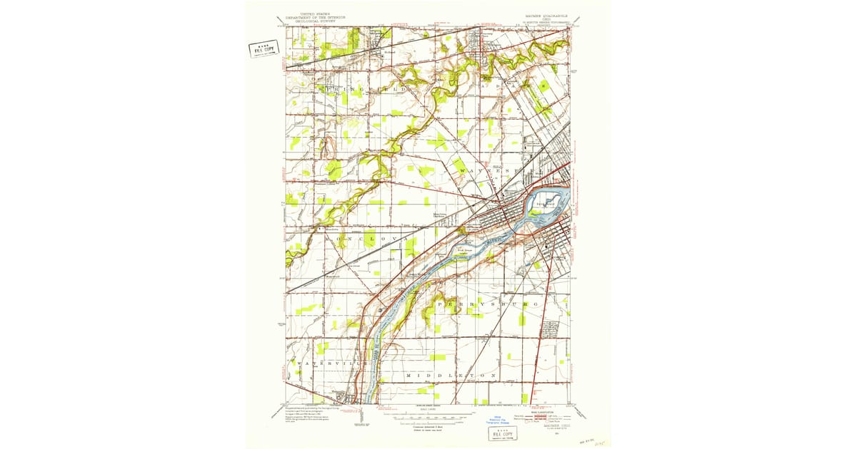 1950s Maps of Wood County OH Pastmaps 1950s Maps of Wood County OH Pastmaps