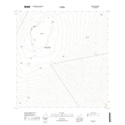2017 Map of Mauna Loa, 2017 Print