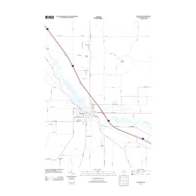 2013 Map of Mauston, 2013 Print