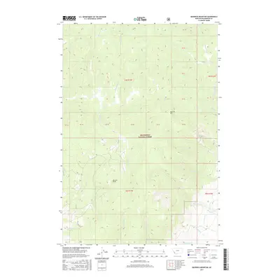 2017 Map of Maverick Mountain, 2017 Print