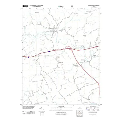 2011 Map of Max Meadows, 2011 Print