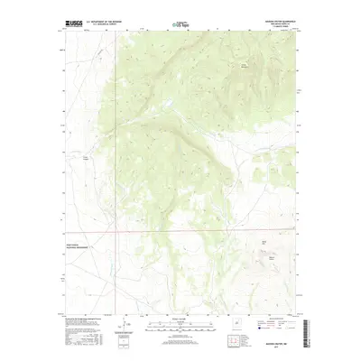 2017 Map of Maxson Crater, 2017 Print