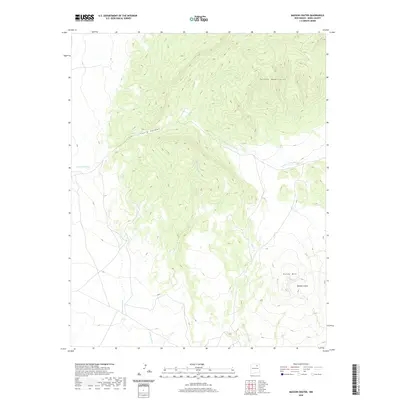 2020 Map of Maxson Crater, 2020 Print