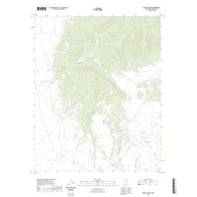 2023 Map of Maxson Crater, 2023 Print