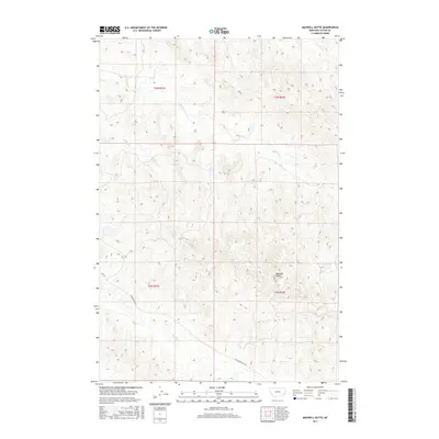 2017 Map of Maxwell Butte, 2017 Print