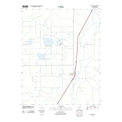 2010 Map of Maxwell, 2010 Print