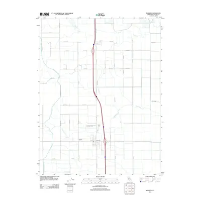 2012 Map of Maxwell, 2012 Print
