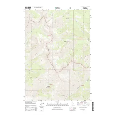 2017 Map of May Mountain, 2017 Print