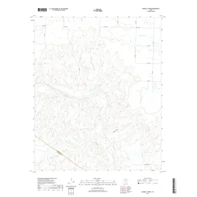 2019 Map of Maybell Canyon, 2019 Print