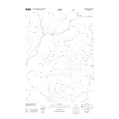 2013 Map of Mayburg, 2013 Print