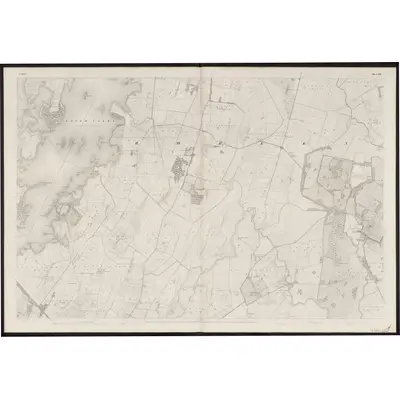 1838 Map of Mayo - Sheet 110, 1861 Print