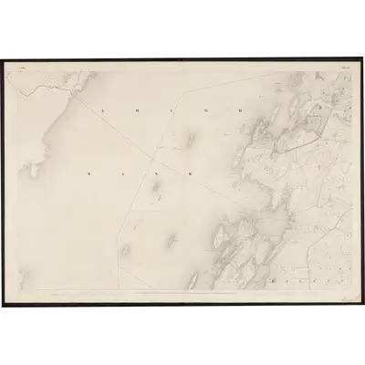 1838 Map of Mayo - Sheet 117, 1859 Print