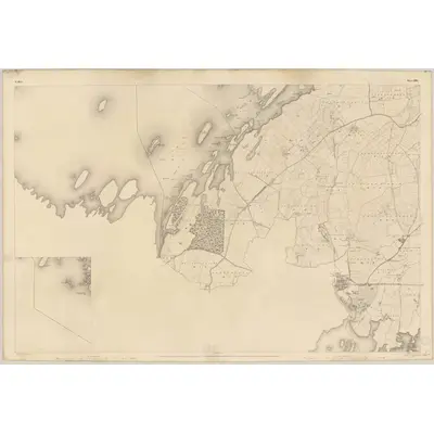 1838 Map of Mayo - Sheet 120 [with inset 120B], 1840 Print