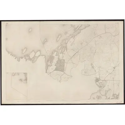 1838 Map of Mayo - Sheet 120 [with inset 120B], 1859 Print