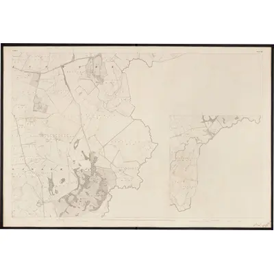 1838 Map of Mayo - Sheet 122 [with inset 122A], 1859 Print