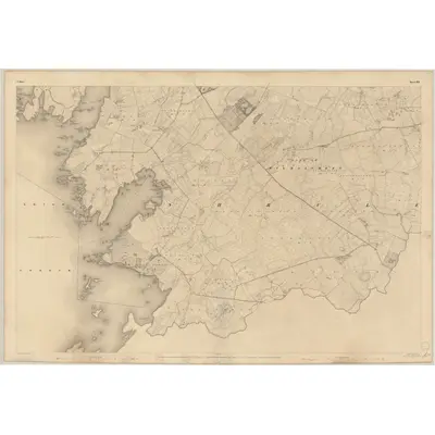 1838 Map of Mayo - Sheet 123, 1840 Print
