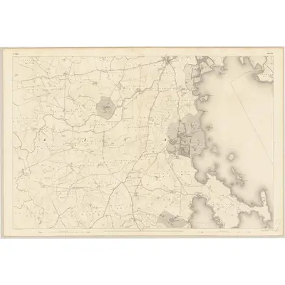1838 Map of Mayo - Sheet 38, 1839 Print