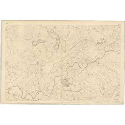 1838 Map of Mayo - Sheet 61, 1839 Print