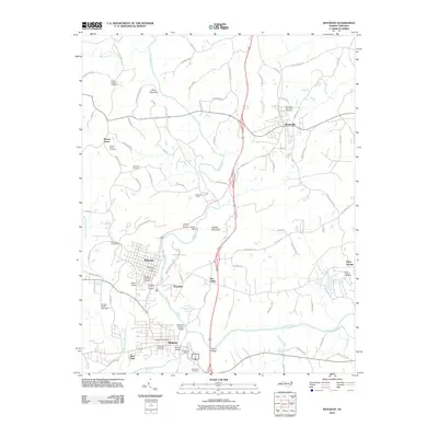 2010 Map of Mayodan, 2010 Print