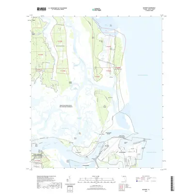 2018 Map of Mayport, 2018 Print