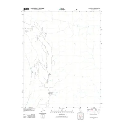 2012 Map of Mazourka Peak, 2012 Print