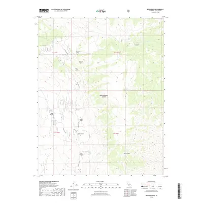 2018 Map of Mazourka Peak, 2018 Print